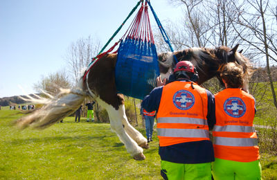 Tierrettung mit Helikopter