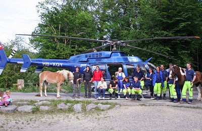 Tierrettung mit Helikopter